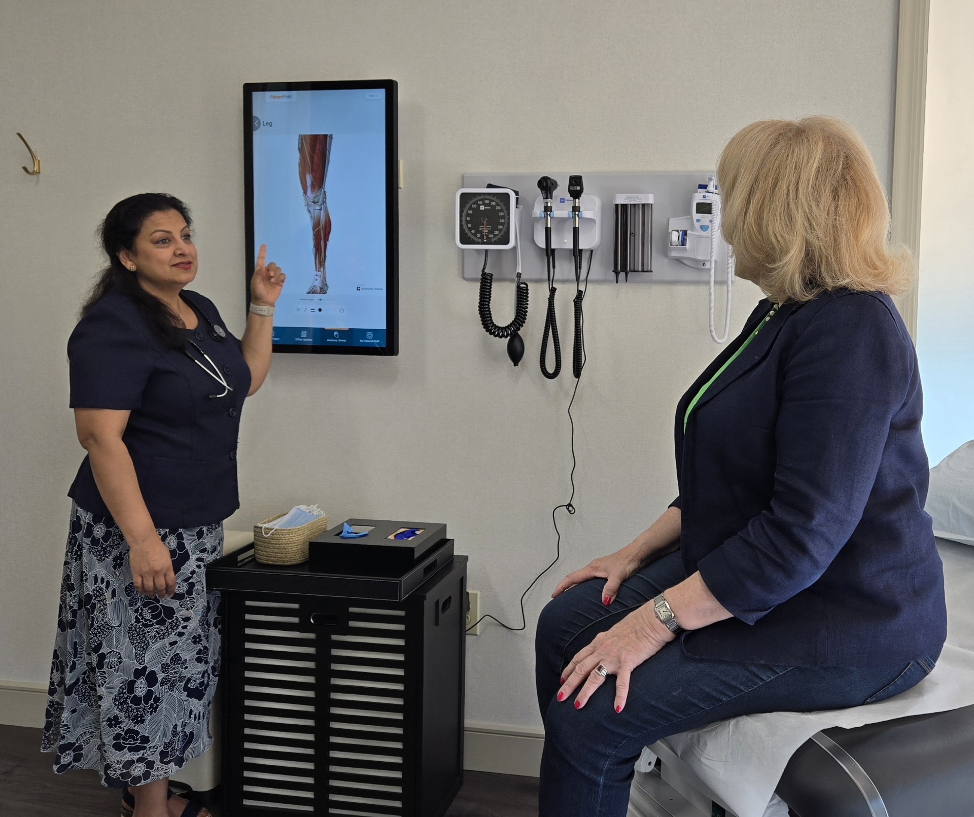 Dr. Goel and Patient